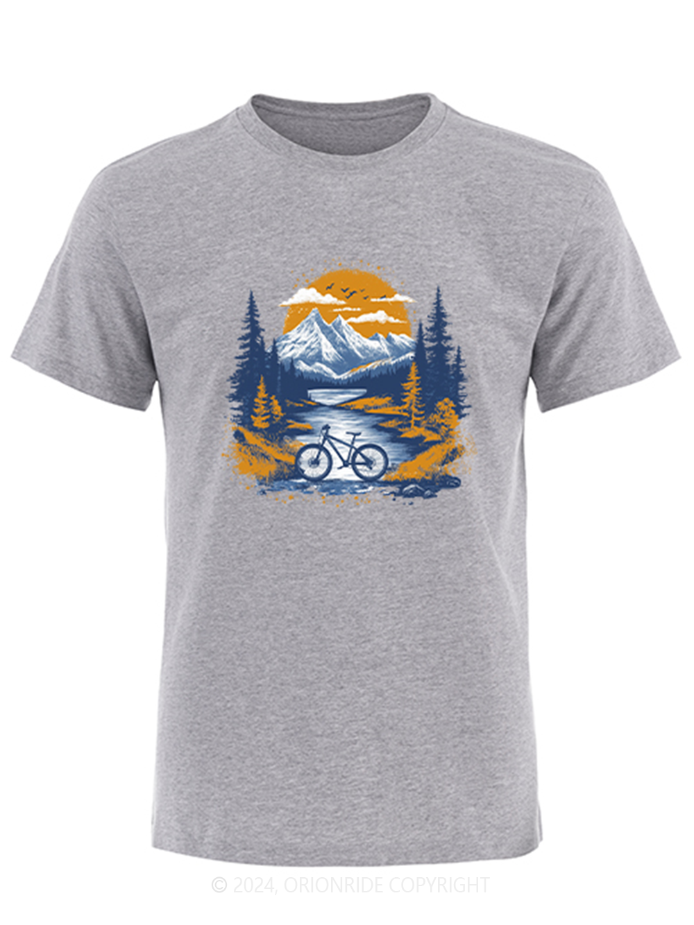 Orionride Short Sleeves Sunset Forest Bike T-Shirt