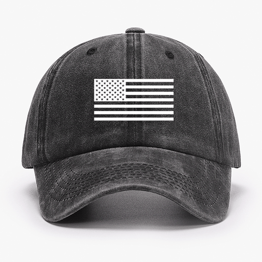 Classic American Flag Print For Men Cap