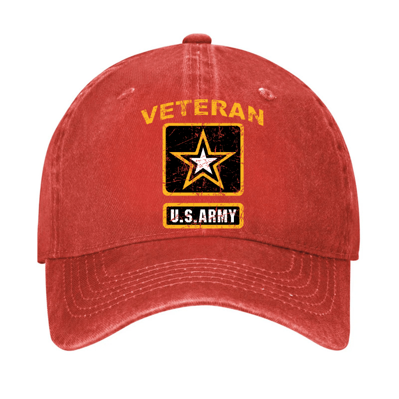 US Army Veteran Cap (Free Customization)