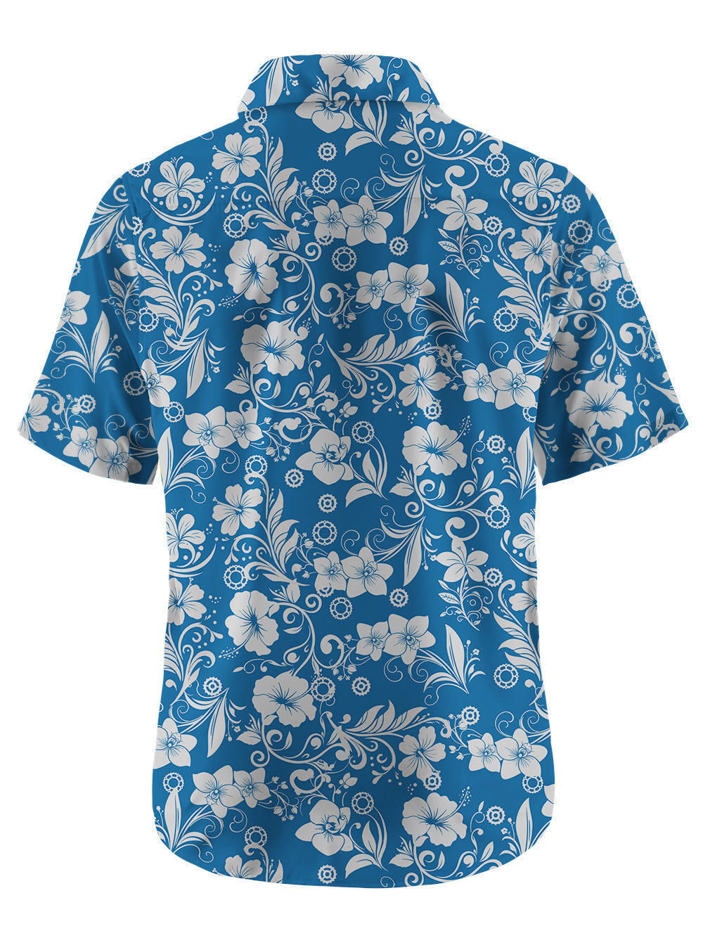 Orionride Short Sleeves Hawaiian Flowers Zipper Pockets Ultra Lightweight Gravel Shirt