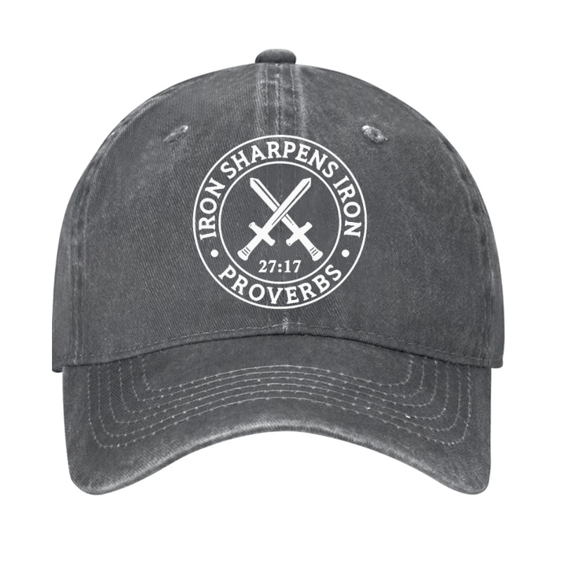 Iron Sharpens Iron Christian Print Cap (Free Customization)