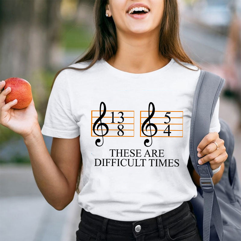 We Are Giving Away Our Popular "Music Difficult Times Teacher T-Shirt" Tee For FREE With All Orders Placed Today!