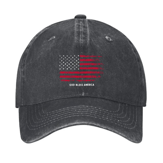 USA Flag God Bless America Cap