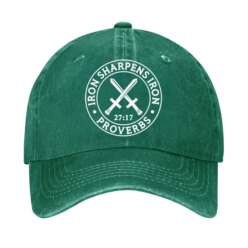 Iron Sharpens Iron Christian Print Cap (Free Customization)