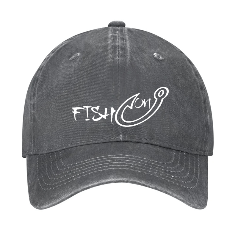 Fish On Funny Fishing Cap