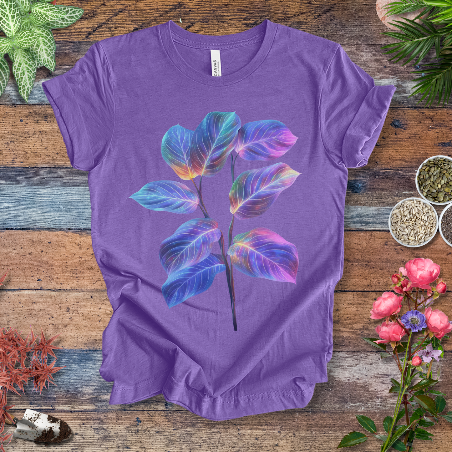 We Are Giving Away Our Popular "Neon Glow Calathea plant T-Shirt" Tee For FREE With All Orders Placed Today!