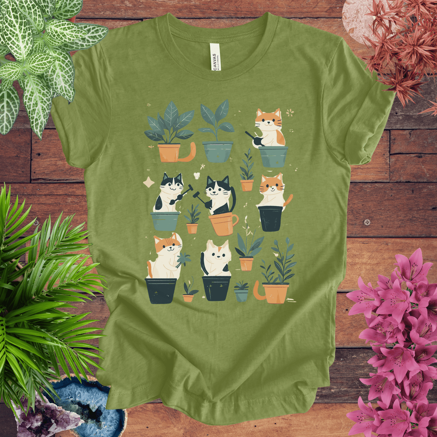 Curious Cats and Houseplants T-Shirt