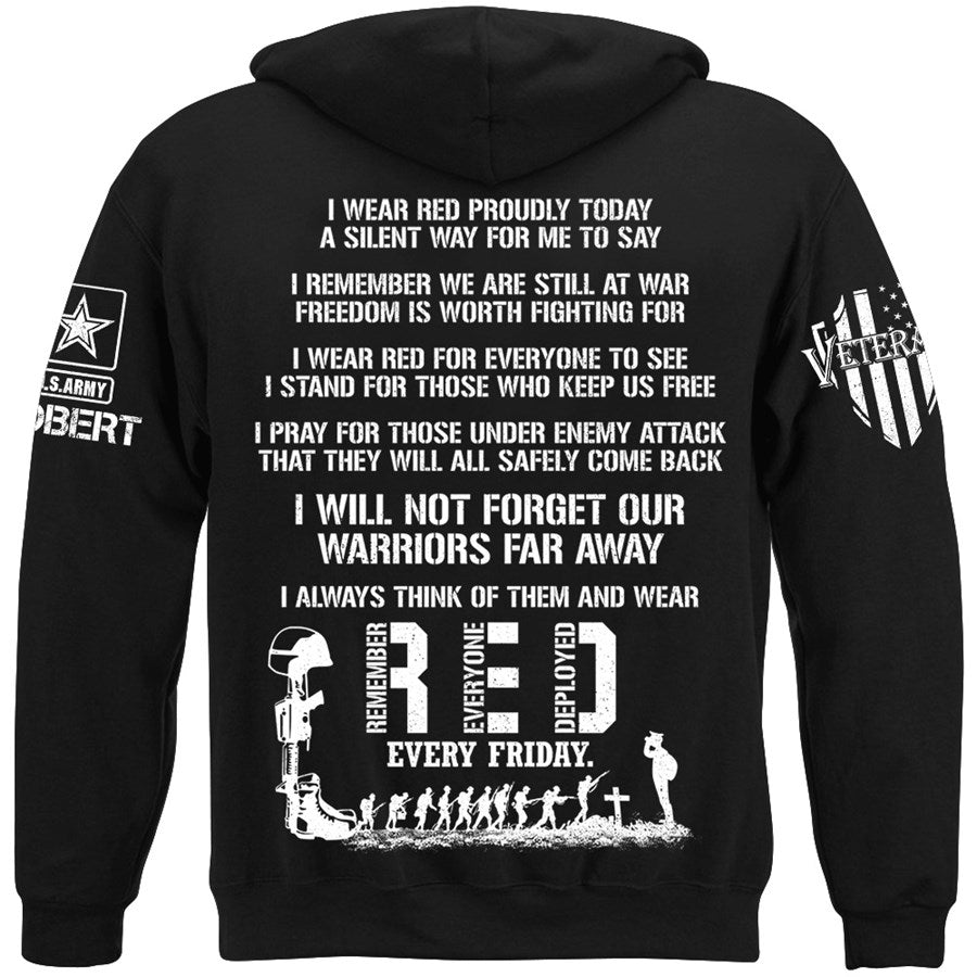 Wear Red Fridays Until They All Come Home Custom Shirt Available To All Military Branches For Veteran H2511 Trna