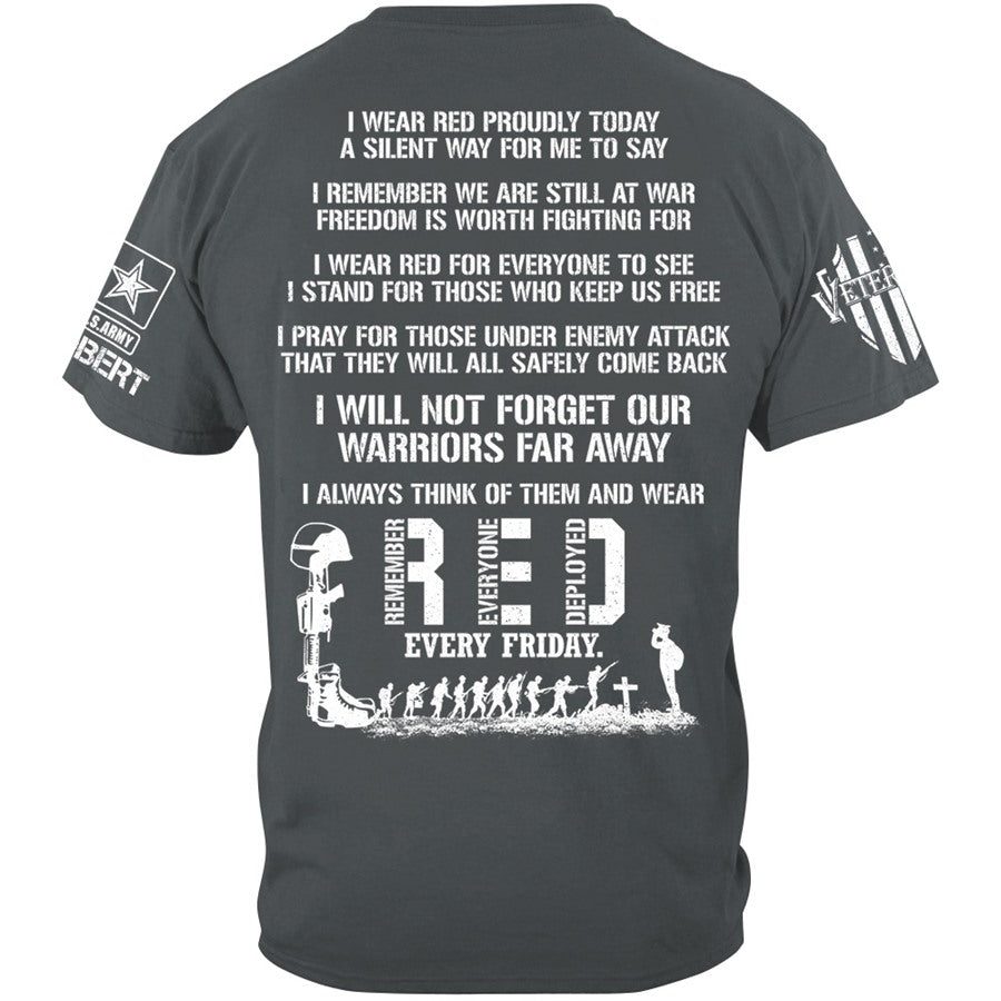 Wear Red Fridays Until They All Come Home Custom Shirt Available To All Military Branches For Veteran H2511 Trna