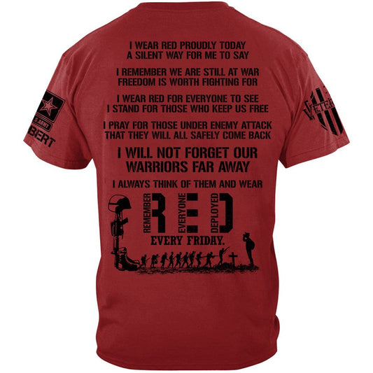 Wear Red Fridays Until They All Come Home Custom Shirt Available To All Military Branches For Veteran H2511 Trna