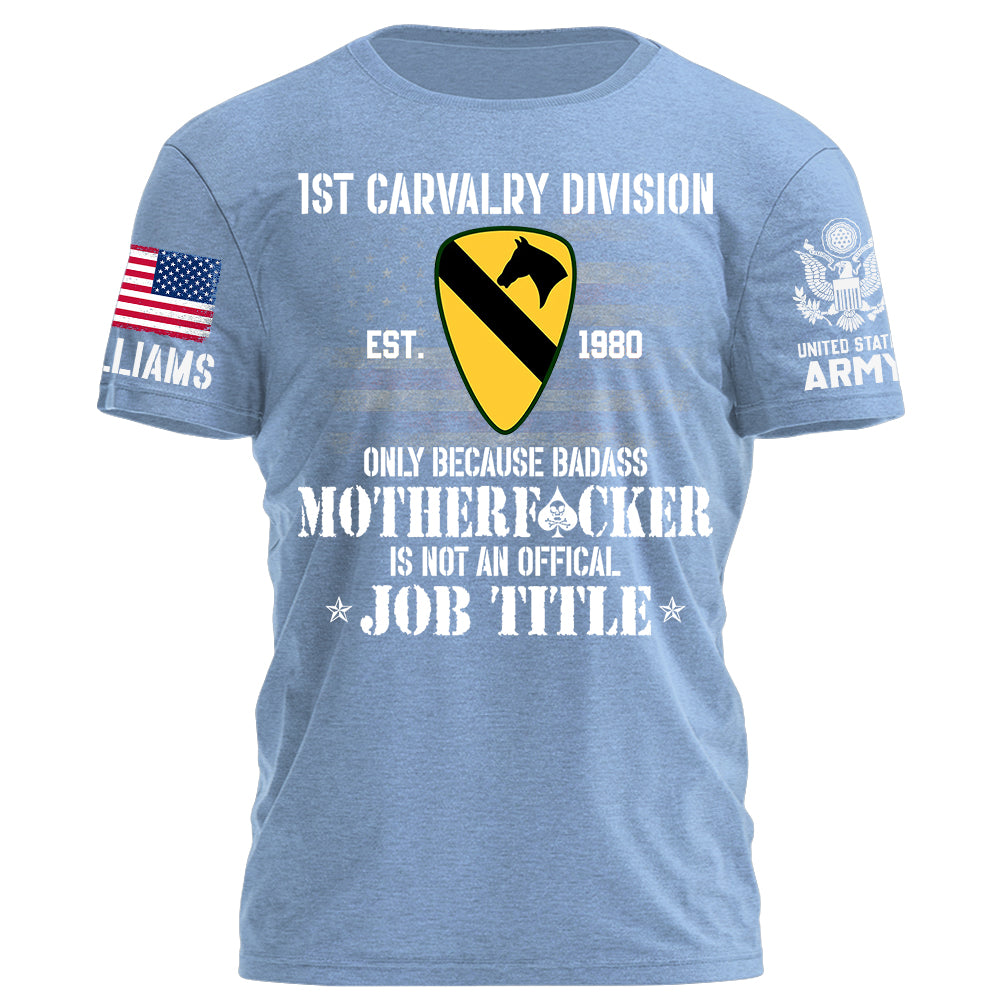 Military Division Only Because Badass Motherfcker Is Not An Official Job Title Personalized Grunge Style Shirt For Veteran H2511