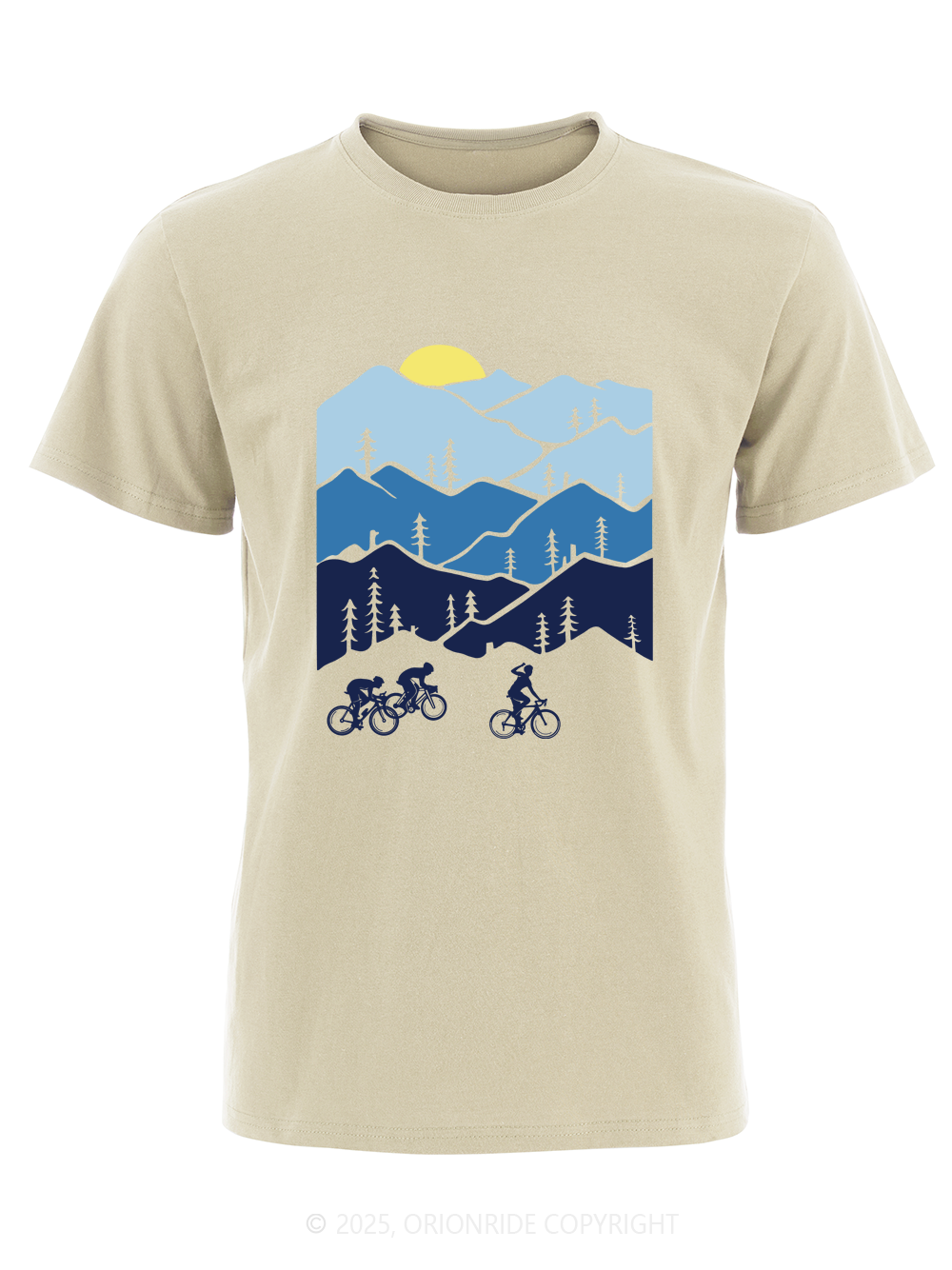 Orionride Short Sleeves Three Makes a Trip Bike T-Shirt