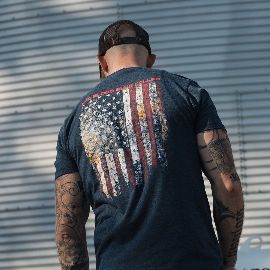 Red Blood Blue Collar® T-Shirt - Midnight Navy