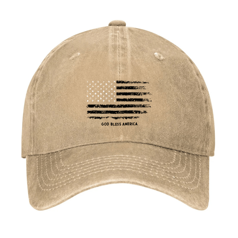 USA Flag God Bless America Cap