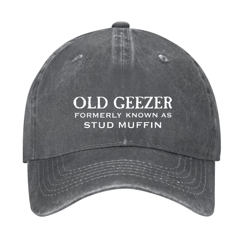 Funny Old Geezer Formerly Known As Stud Muffin Cap (Free Customization)