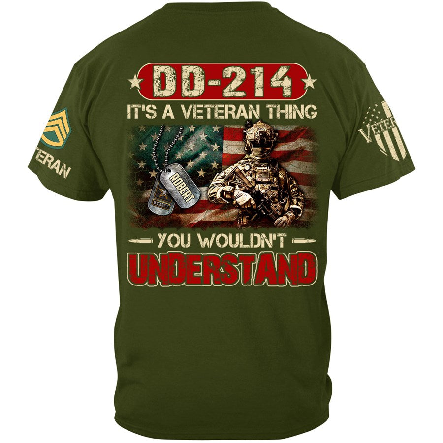 DD-214 It's A Veteran Thing You Wouldn't Understand Custom Shirt For Veteran H2511 Trna