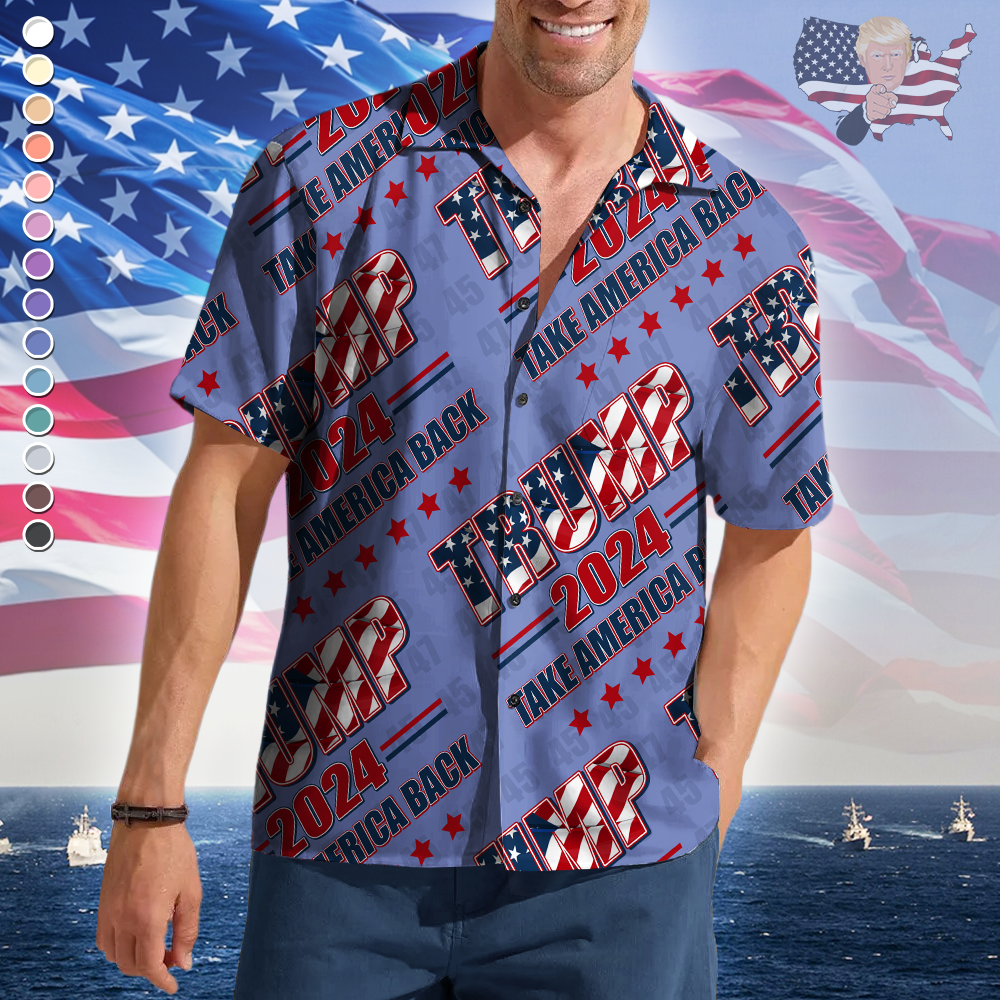 Trump 2024 Take America Back Hawaii Shirt N304 62426