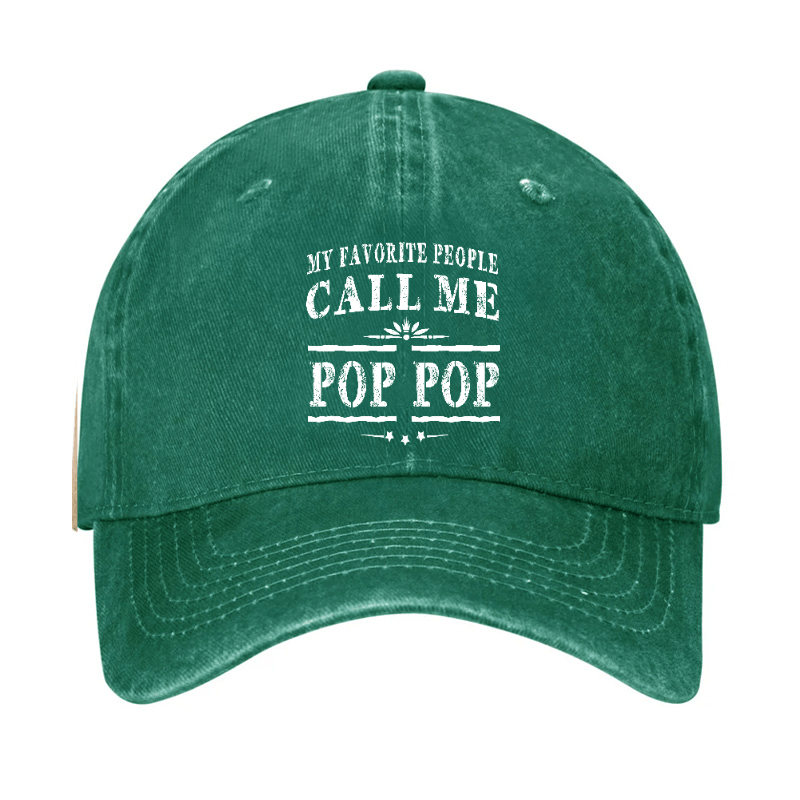 Pop Pop Gifts Grandpa Fathers Day Cap (Free Customization)