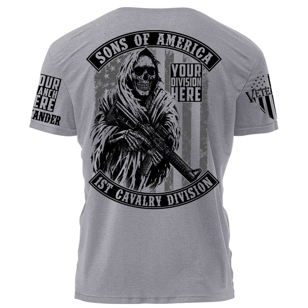 Sons Of America Division Name Personalized Shirt For Veteran H2511