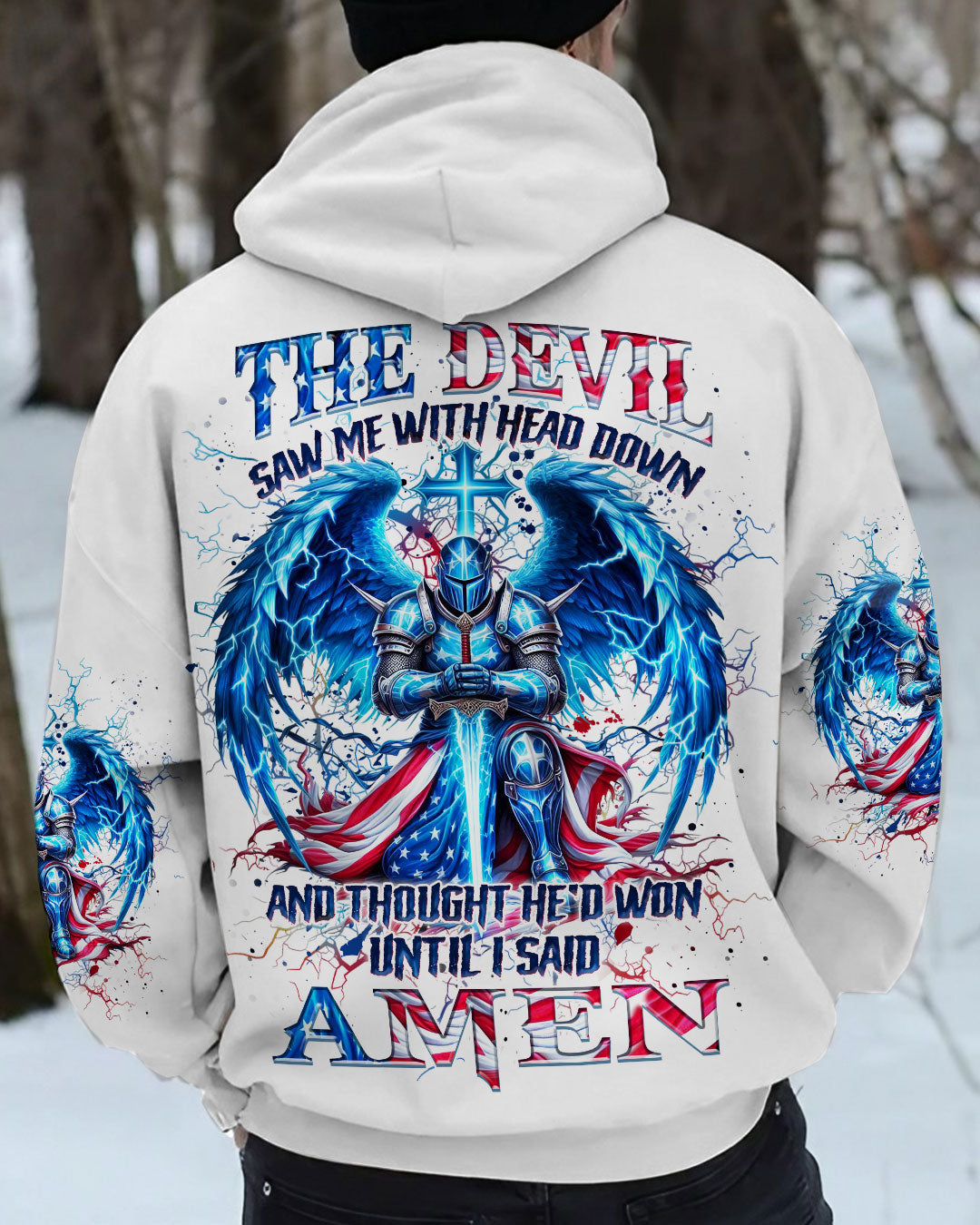 The Devil Saw Me With My Head Down Men's All Over Print Shirt - Yhhn2110243