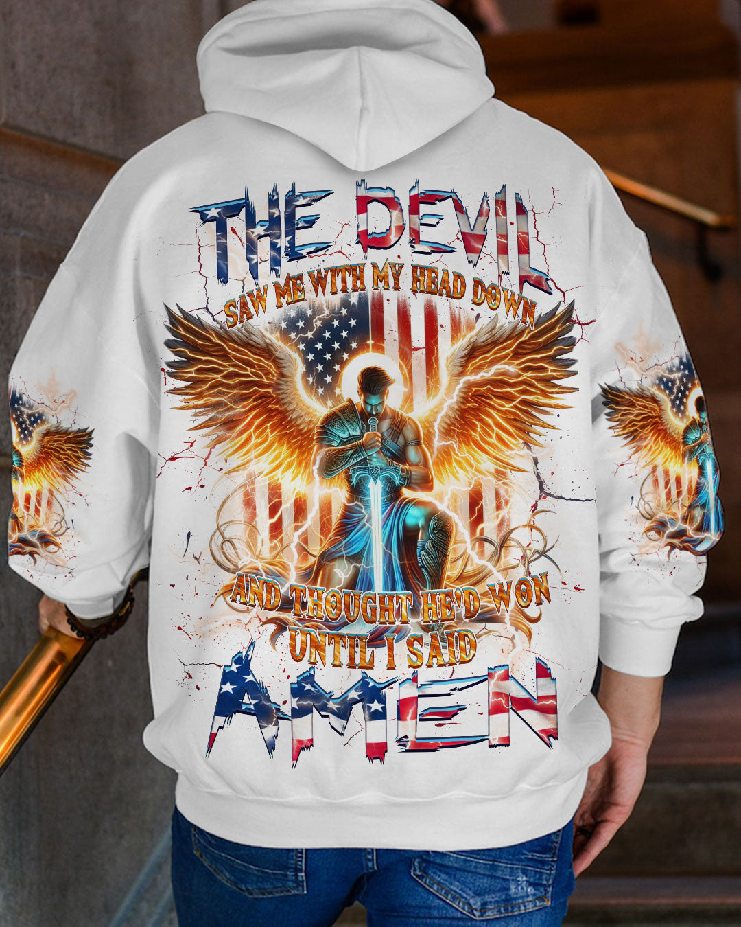 The Devil Saw Me With My Head Down Men's All Over Print Shirt - Yhhn2310242