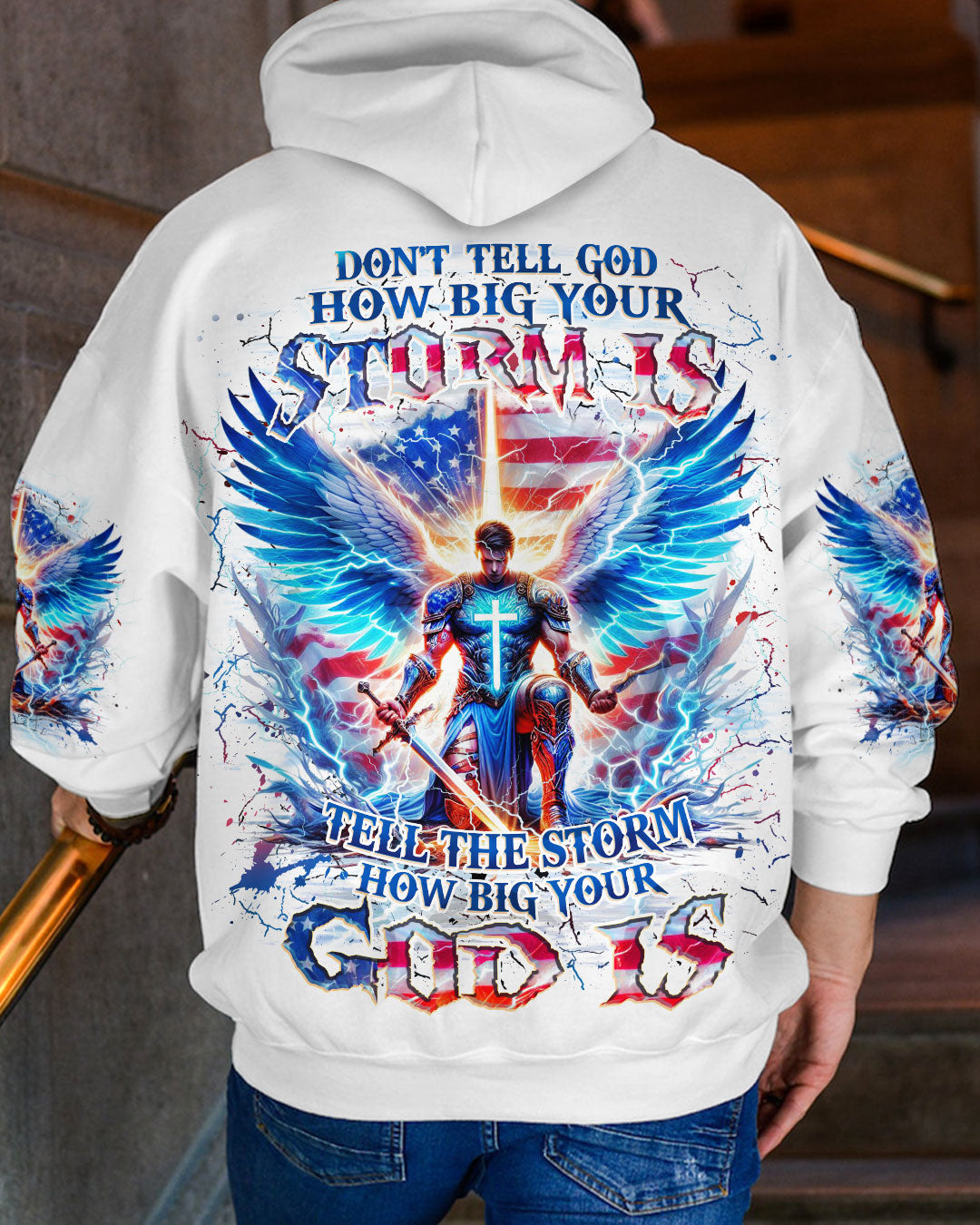 Tell The Storm How Big Your God Is Men's All Over Print Shirt - Yhhn1610245