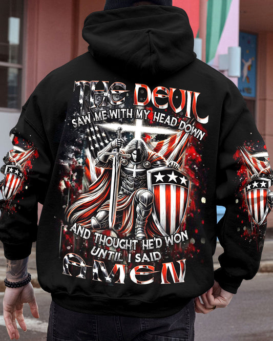 The Devil Saw Me With My Head Down Men's All Over Print Shirt - Yhhn0601252