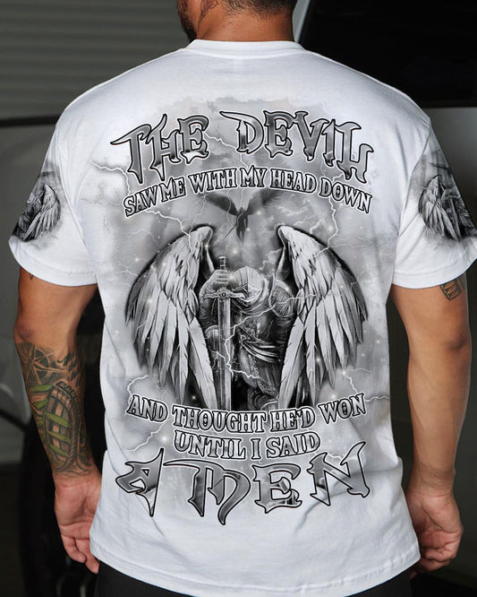 The Devil Saw Me With My Head Down Men's All Over Print Shirt - Yhhn0708243