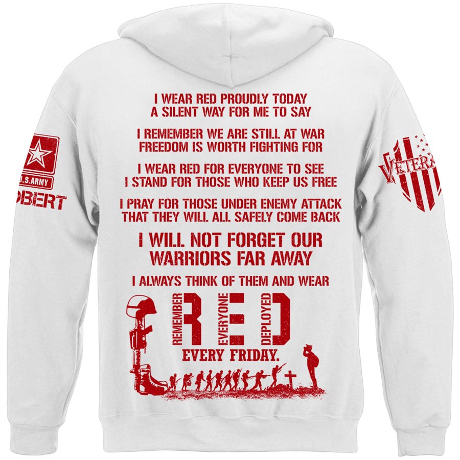 Wear Red Fridays Until They All Come Home Custom Shirt Available To All Military Branches For Veteran H2511 Trna