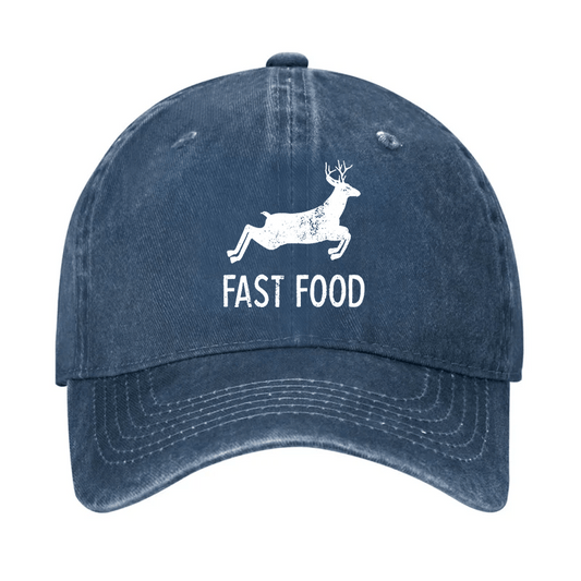 Fast Food Deer Print Cap (Free Customization)