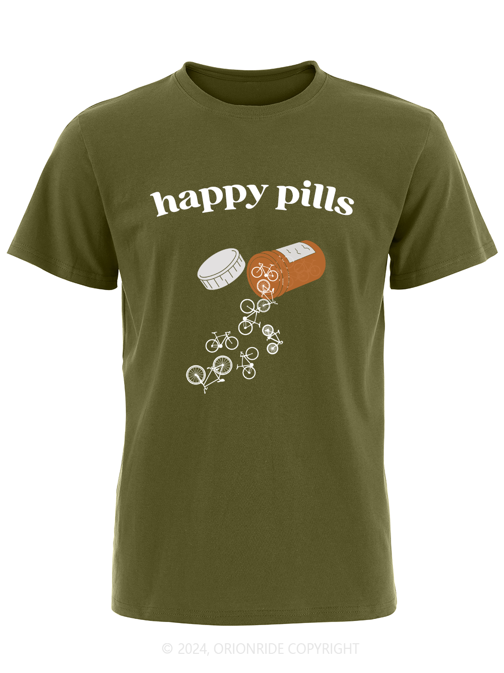 Orionride Short Sleeves Happy Pills Bike T-Shirt