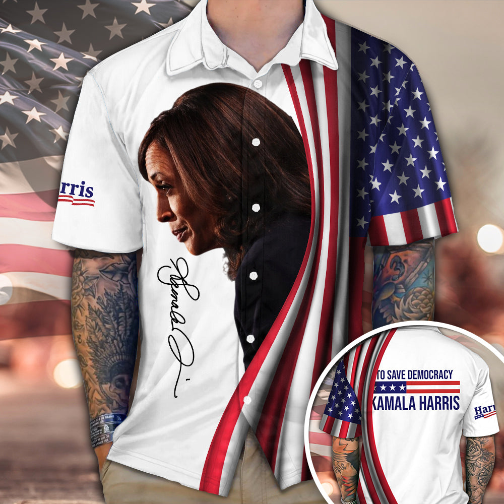 To Save Democracy Kamala Harris Hawaii Shirt TH10 63479