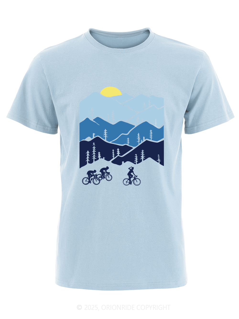 Orionride Short Sleeves Three Makes a Trip Bike T-Shirt