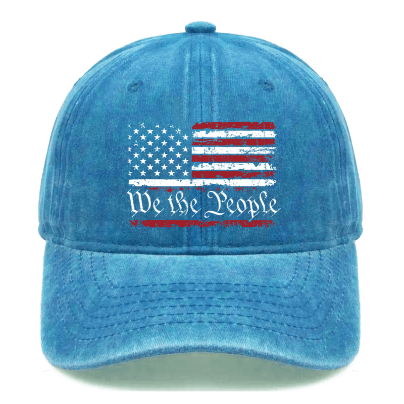 We The People American Flag Cap (Free Customization)