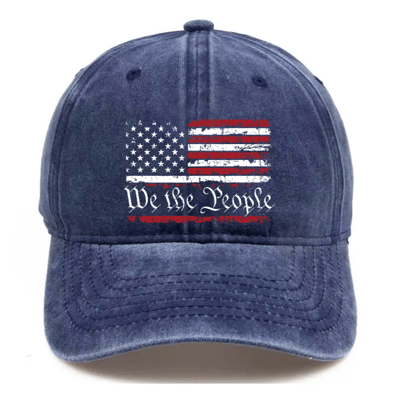 We The People American Flag Cap (Free Customization)