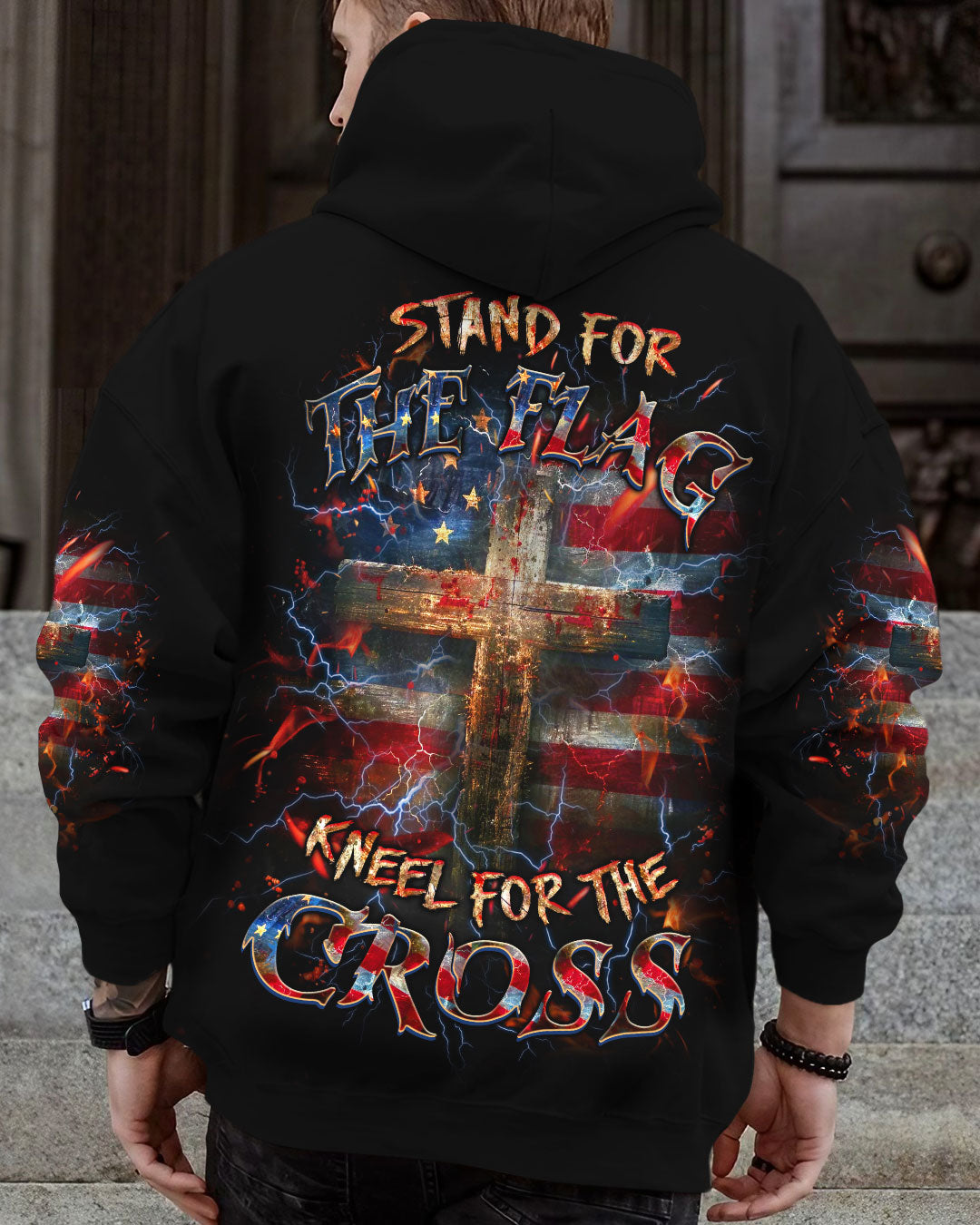 Stand For The Flag Kneel For The Cross Men's All Over Print Shirt - Yhlt2712243