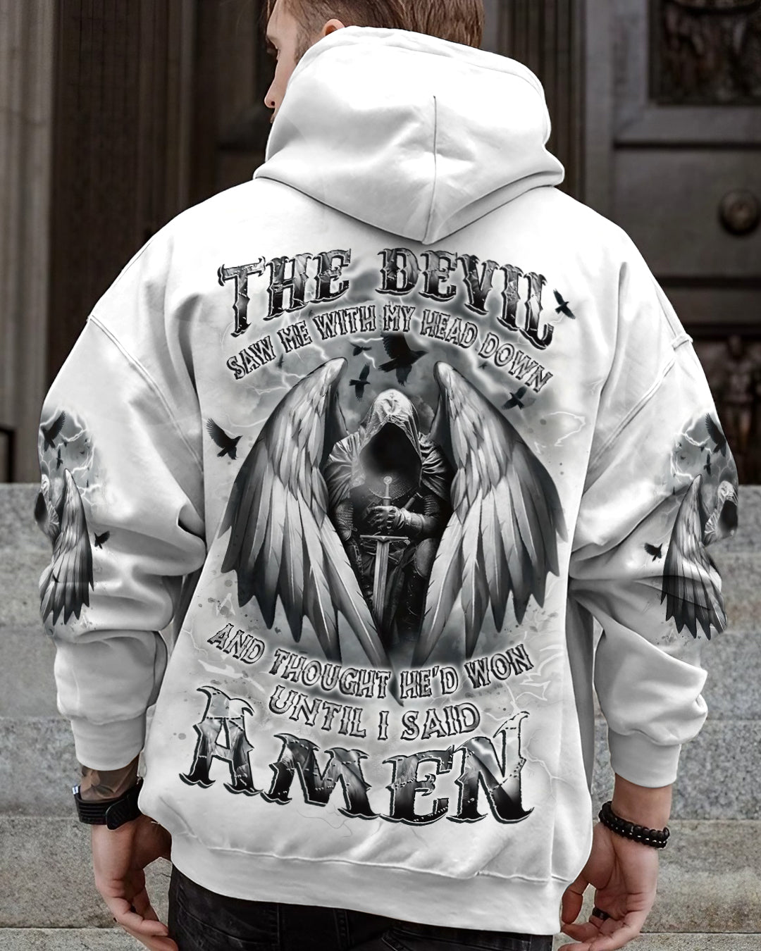 The Devil Saw Me With My Head Down Men's All Over Print Shirt - Yhlt1311246