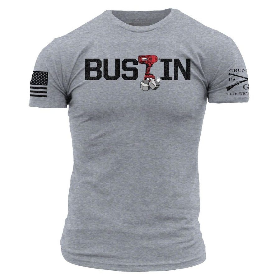 Bustin Lugs T-Shirt - Dark Heather Gray