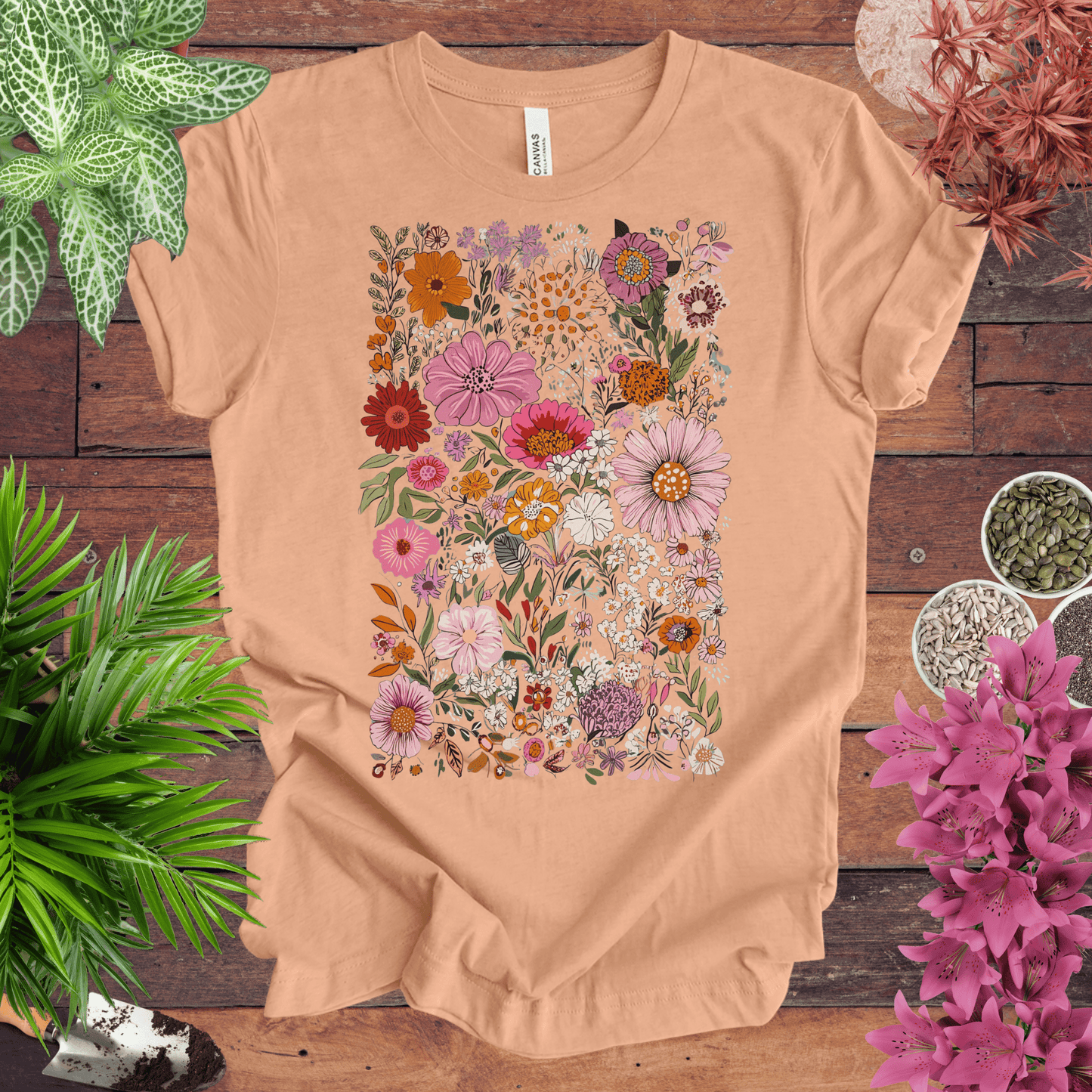 Colorful Wildflower Garden T-Shirt