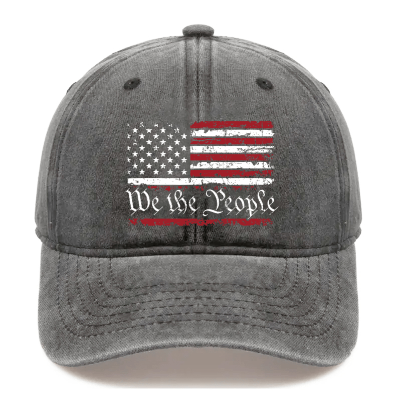 We The People American Flag Cap (Free Customization)