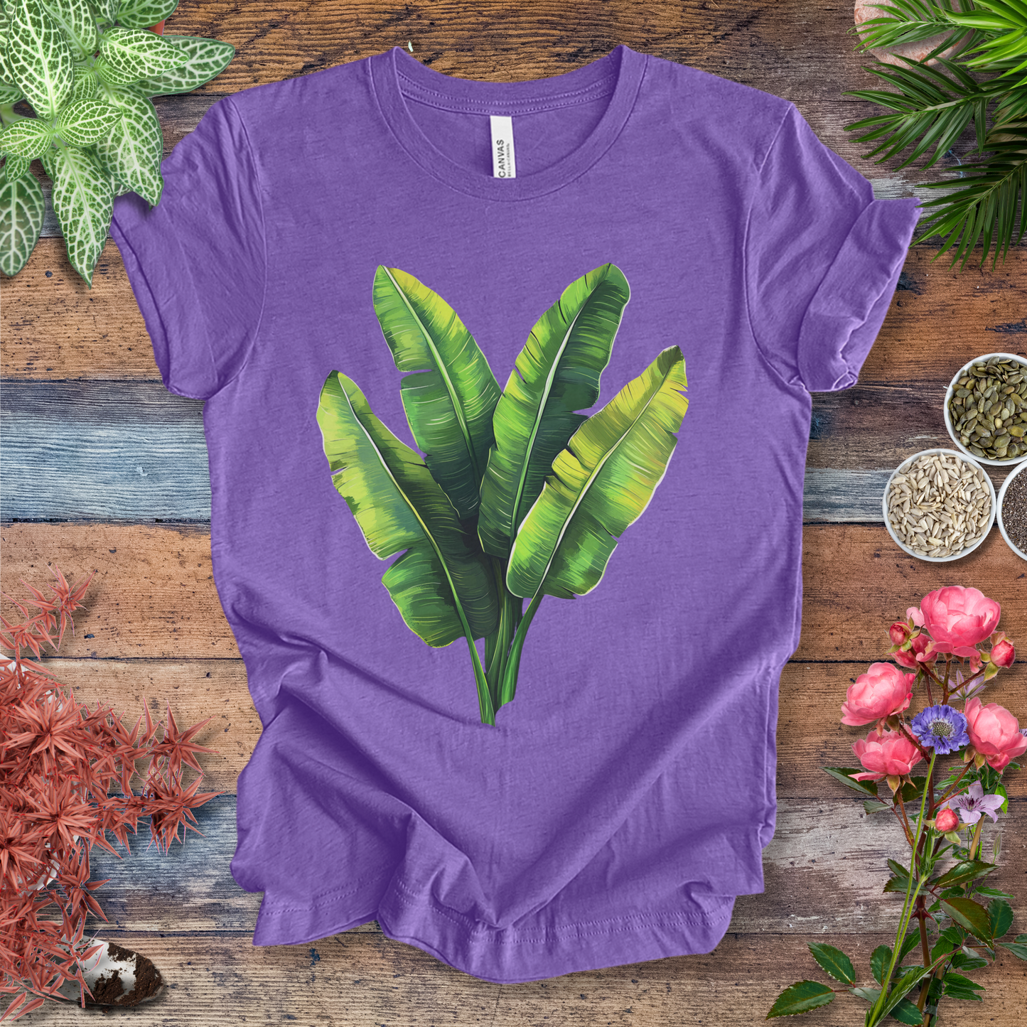 Tropical Banana Leaves T-Shirt