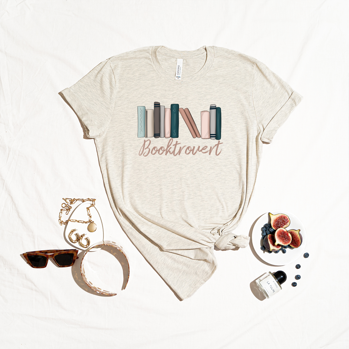 booktrovert color unisex tee