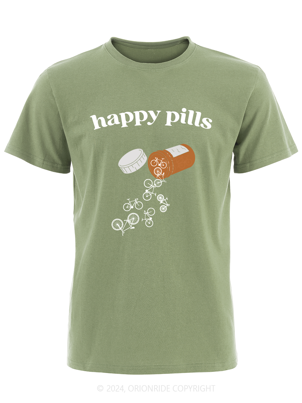 Orionride Short Sleeves Happy Pills Bike T-Shirt