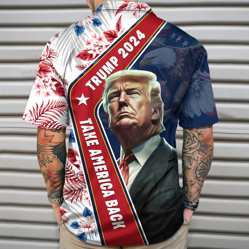 Trump 2024 Take America Back Hawaii Shirt N369 62484