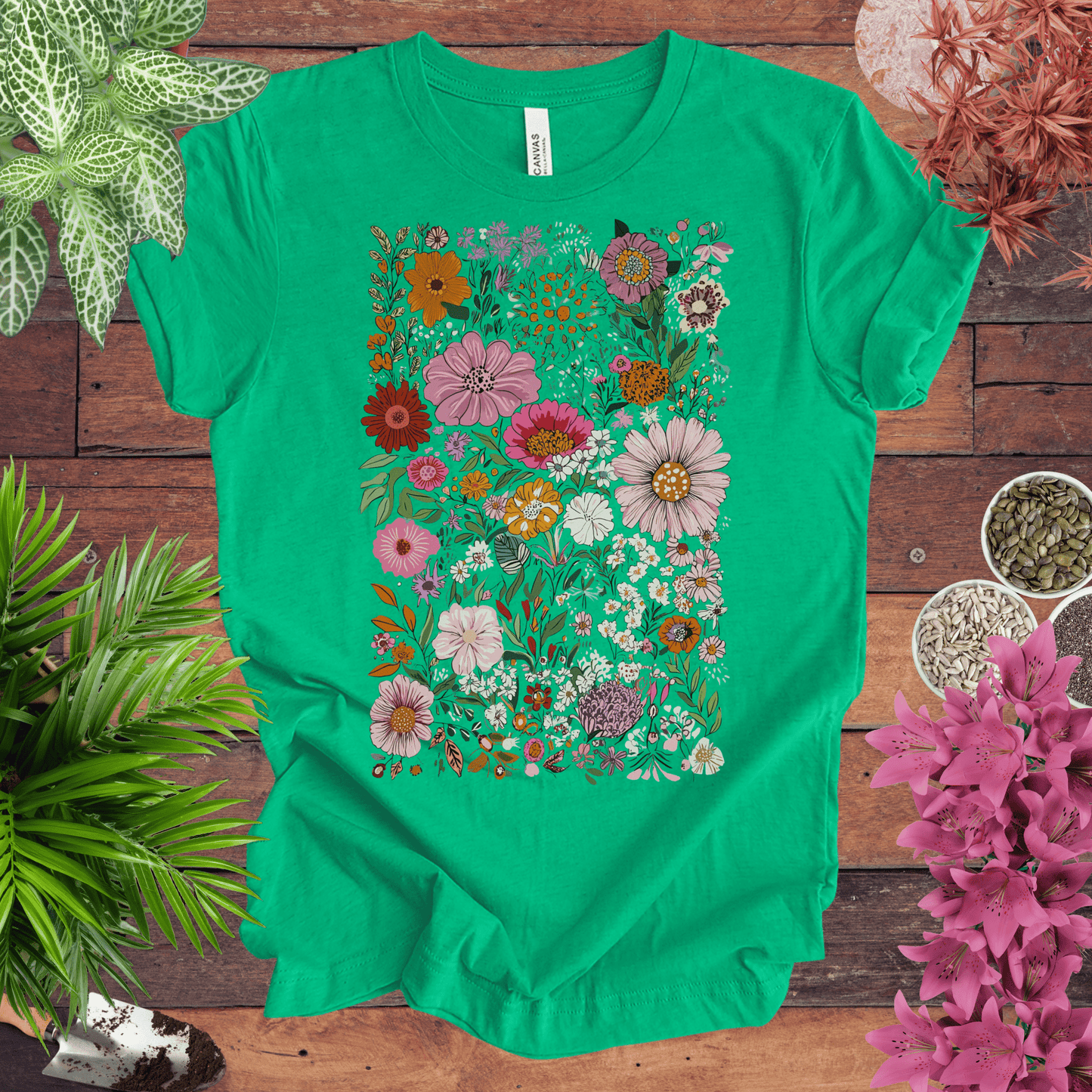 Colorful Wildflower Garden T-Shirt