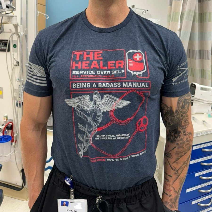 The Healer T-Shirt - Midnight Navy