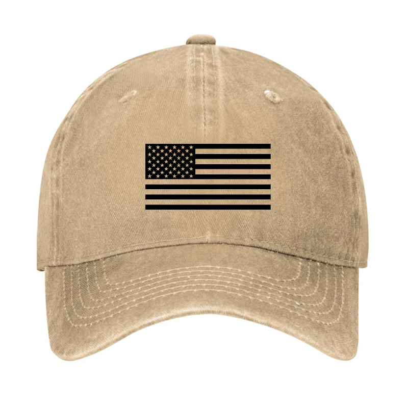 Classic American Flag Print For Men Cap