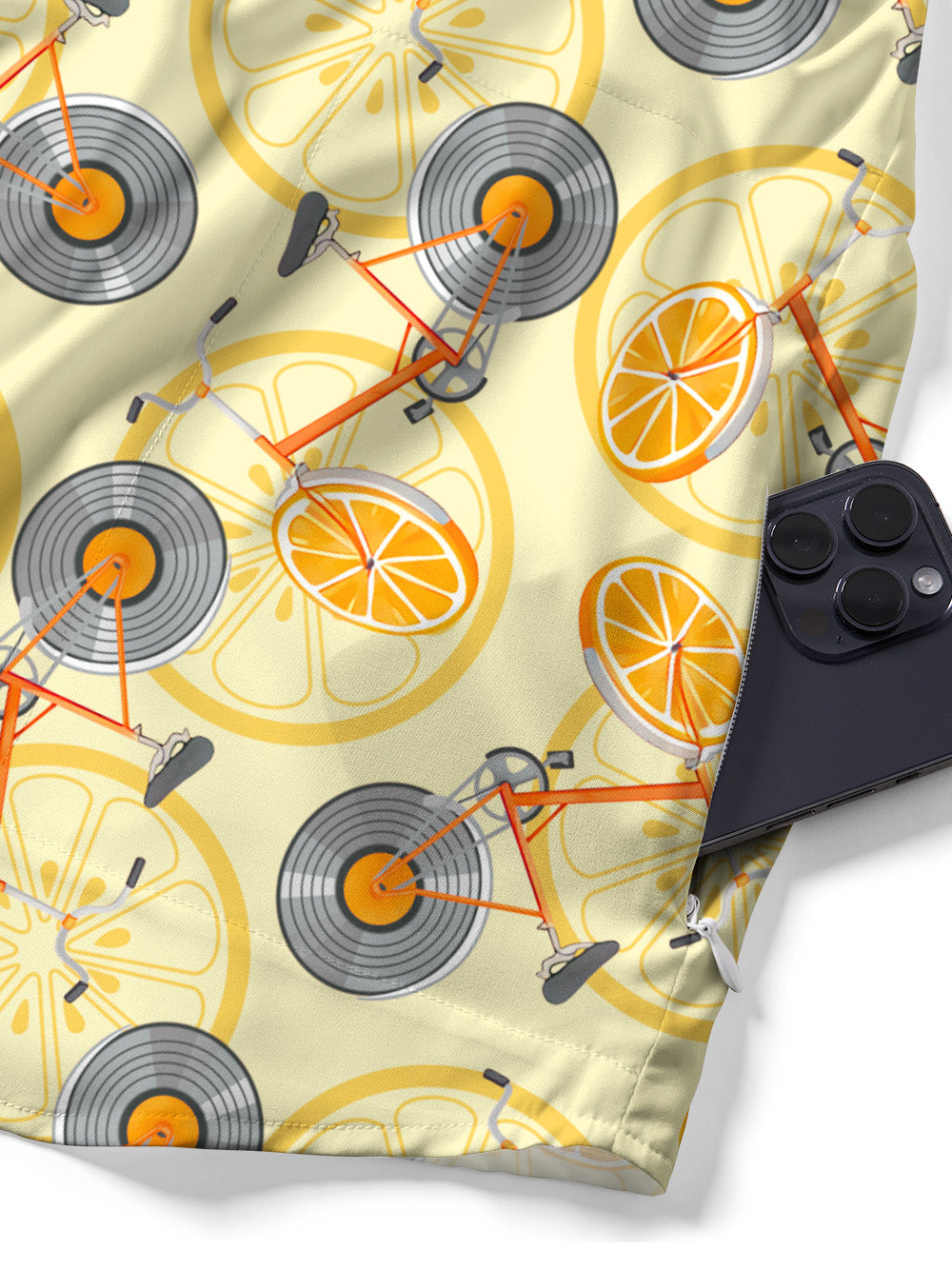 Orionride Short Sleeves Record Orange Bicycle Zipper Pockets Ultra Lightweight Gravel Shirt