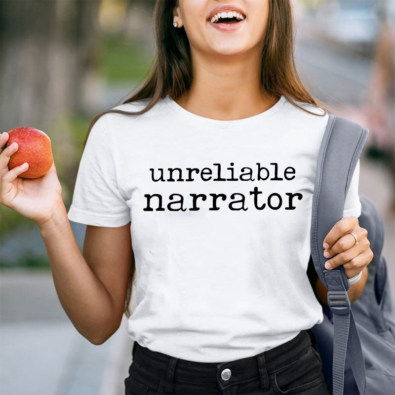 Unreliable Narrator Teacher T-Shirt