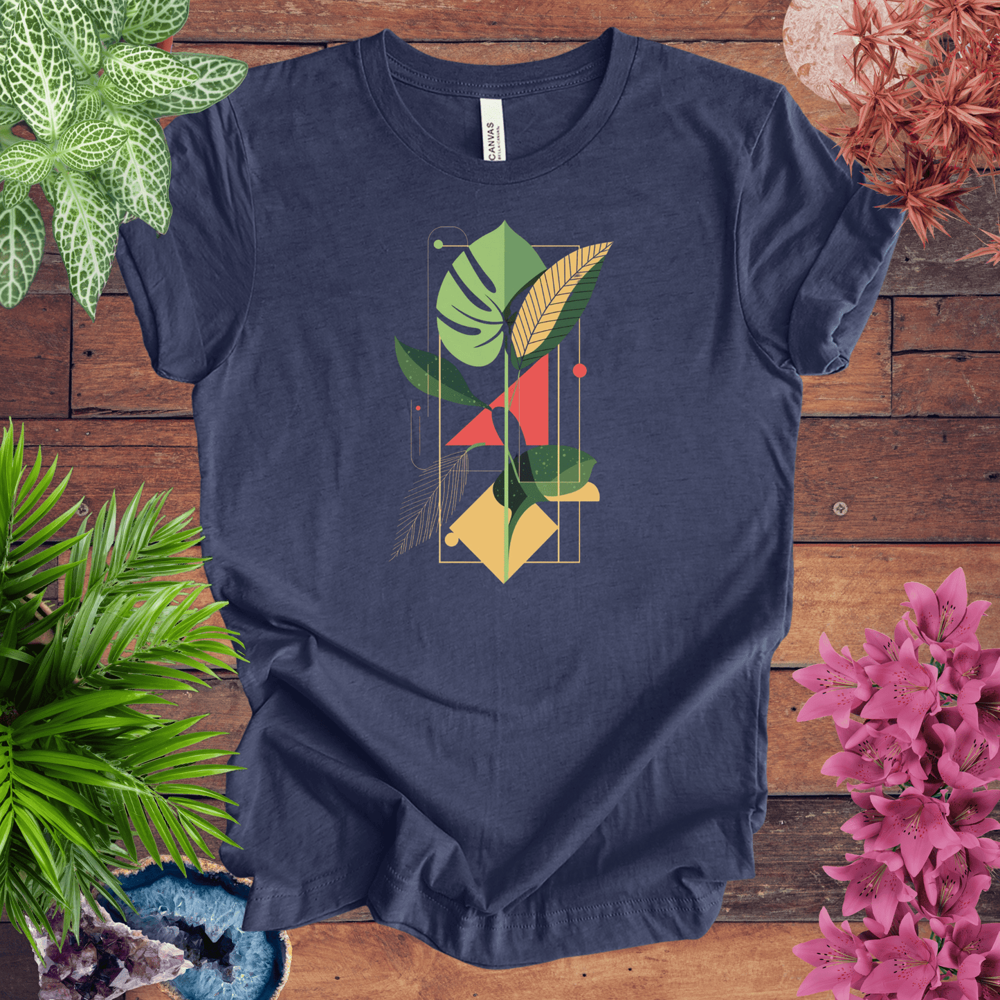 Botanical Houseplant Retro T-Shirt